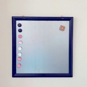 16” x 16” Framed Magnetic Metal Bulletin Board Organizer Command Center
